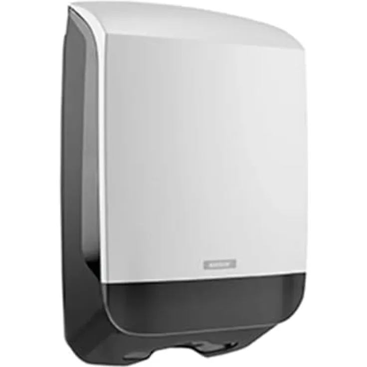 Katrin Handtuchdispenser Medium 77410, Papierhandtuchspender für C-Falz und V-Falz, in weiß, inklusive Befestigungsmaterial