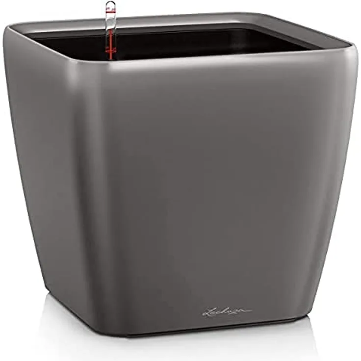 LECHUZA QUADRO Premium LS 50 anthrazit metallic 16283