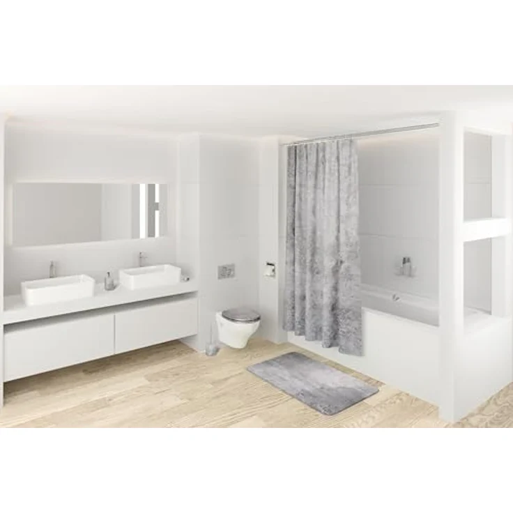 Sanilo WC Sitz Beton, Hochwertiger Holz-Toilettendeckel mit antibakterieller Oberfläche, universell passend für alle WCs – Bild 7