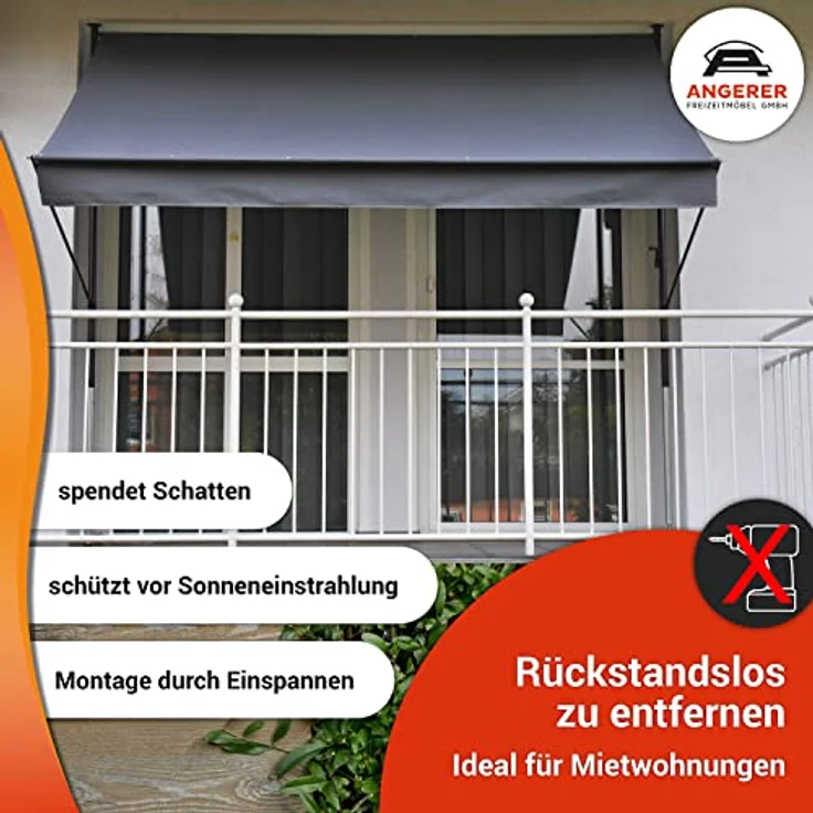 Klemmmarkise Style 250 cm Style anthrazit – Bild 2