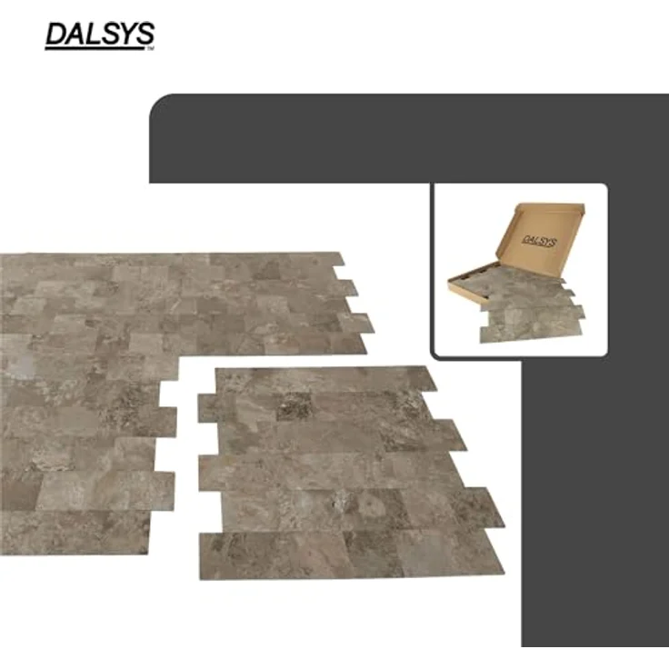 Dalsys 11x 3D-Wandpaneele selbstklebend, PVC Wandfliesen, 1m² Braun, pflegeleicht und langlebig – Bild 3