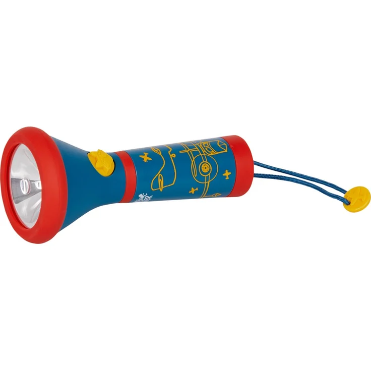 Coppenrath LED Taschenlampe Kinder-Taschenlampe - Lenny Hunter (Set, 1-St., 1), 3 Leuchtmodi: volle Leuchtkraft, 50% Leuchtkraft, Blinken - Robuste Kinder-Taschenlampe mit LED und praktischer Halteschlaufe, blau – Bild 1