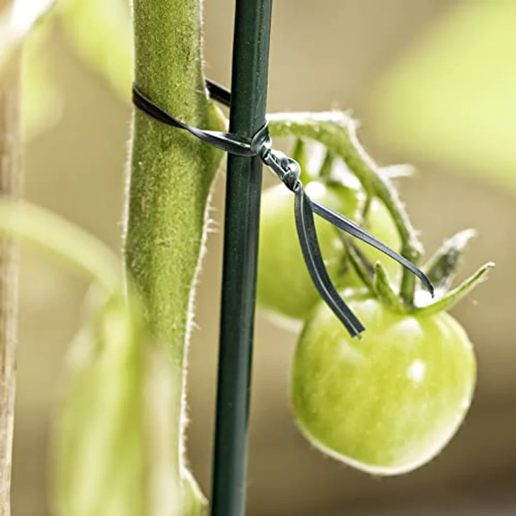 Windhager Gartendraht 100m, plastifiziert mit weichem Drahtkern, verzinkt, inklusive Abschneidevorrichtung, Ø 0,65mm, vielseitig einsetzbar – Bild 2