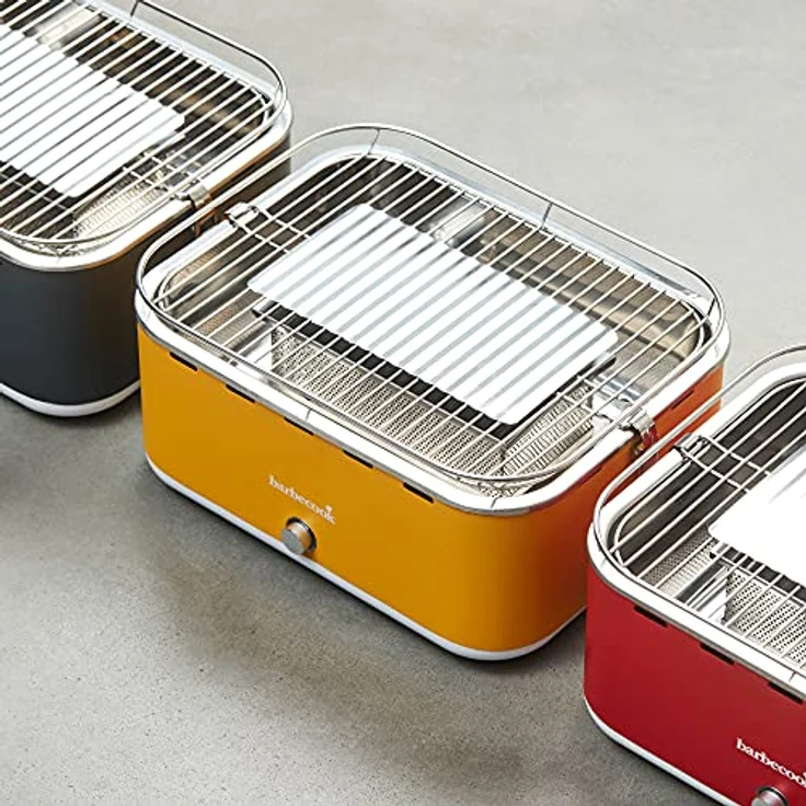 Barbecook rauchfreier Holzkohlegrill Tischgrill mit Tragetasche geeignet für Balkon als Outdoor Camping-Grill mit eingebauten Gebläse spülmaschinen-fest – Bild 5