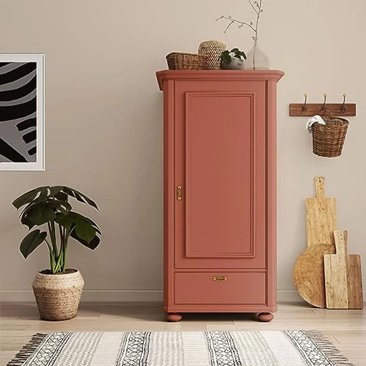 MissPompadour Holzfarbe Orange mit Rost, 1L Seidenmatte, witterungsbeständig für Innen & Außen, hohe Deckkraft und schnelle Trocknung – Bild 6