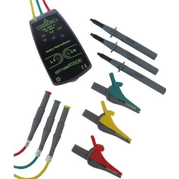 Elma Instruments Multimeter Phasenfolge/Drehfeldtester, Betriebsspannung 100-440V AC, Frequenz 50-60Hz