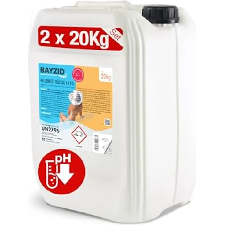 Höfer Chemie GmbH 2 x 20 kg BAYZID pH Minus flüssig 14,9% – Bild 2