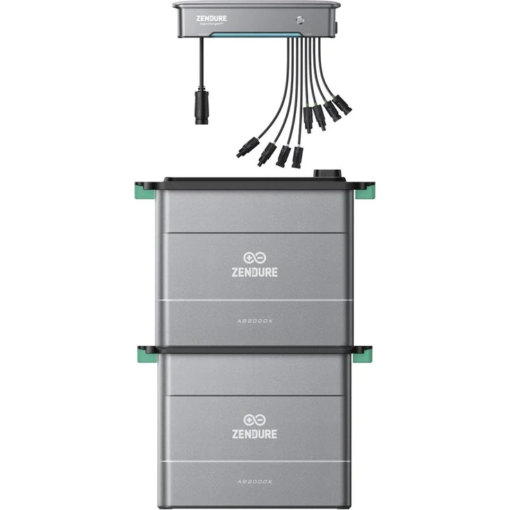 Zendure Hyper 2000, Solarspeicher mit 2x AB2000X – 3,84 kWh Kapazität, Plug & Play Installation, LiFePO4 Technologie