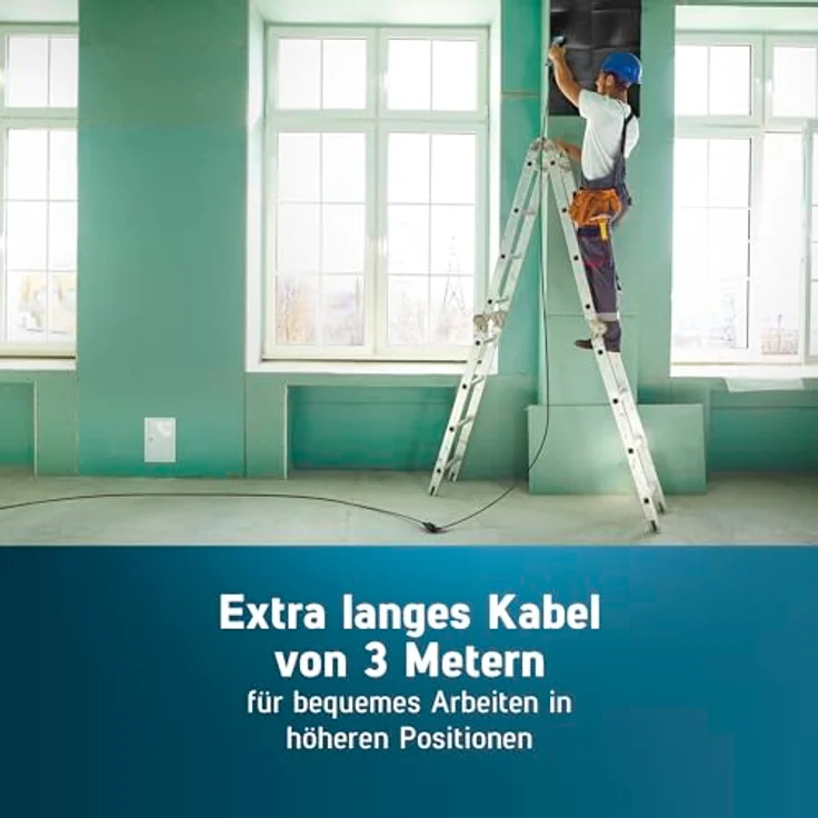 Novus Elektrotacker J-150, Profi Klammer- und Nagelpistole für Typ 37/53 Klammern, 6-14mm, ergonomisch, robust, 3m Kabel – Bild 9