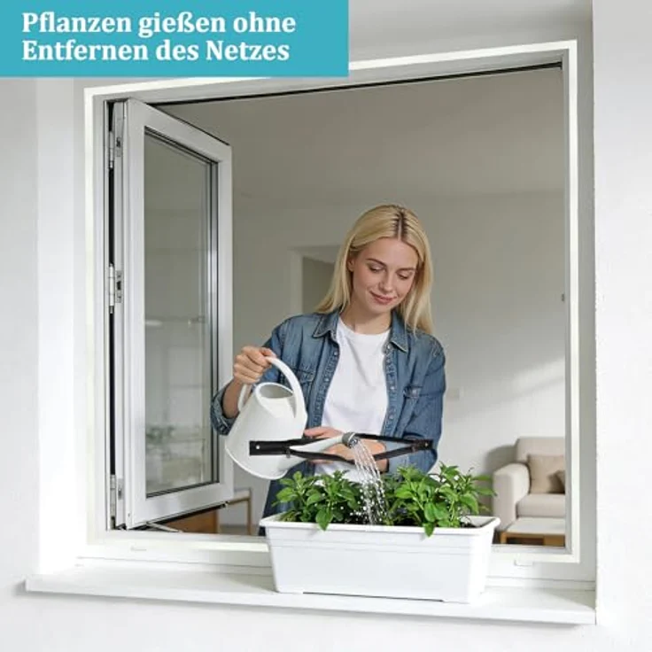 Apalus Dachfenster Fliegengitter – Zuschneidbares Insektenschutznetz mit Reißverschluss für Klappfenster, ohne Bohren, bis 130×150 cm, Schwarz – Bild 2