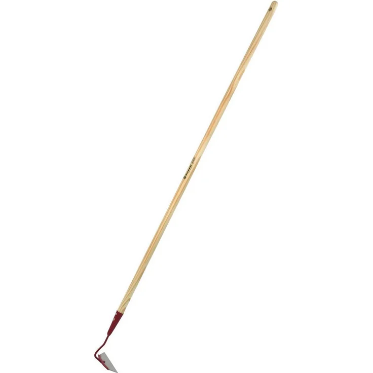Floraworld Gartenhacke, Rübenhacke Pulverbesch. Stahl 16 cm mit Stiel, Kiefernholzstiel