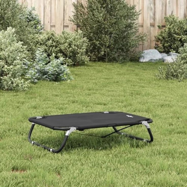 vidaXL Hundeliege Klappbar Anthrazit Oxford-Gewebe und Stahl – Bild 4