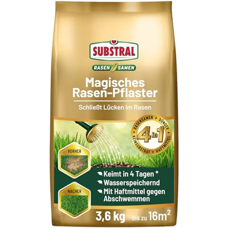 SUBSTRAL Magisches Rasenpflaster 3,6 kg – Bild 2