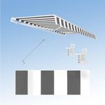 Eclipse Kassettenmarkise Economy 3x2,5m, 295 x 250 cm, Weiß, mit UV-Schutzfaktor 50+ und Windwiderstandsklasse 2