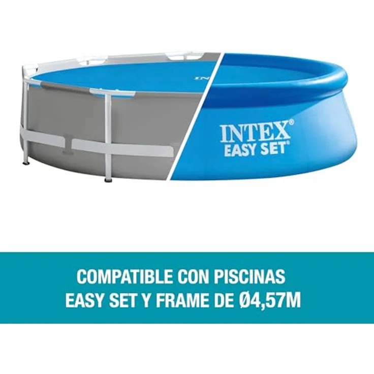 Intex Solarabdeckplane für Easy Frame Pool, isolierend, blau, Ø 457 cm – Bild 4