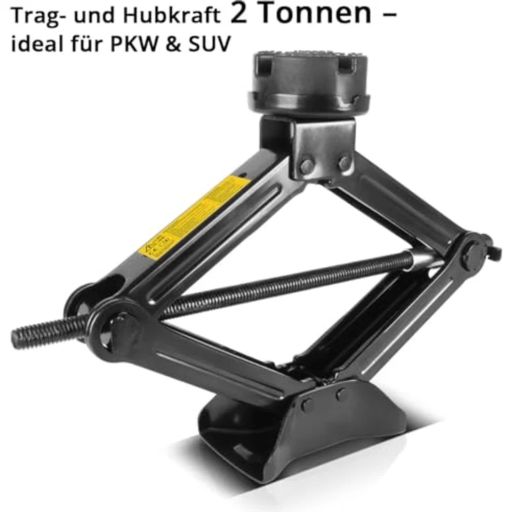 STAHLWERK SWH-2 ST Scherenwagenheber 2.000 kg, Autoheber mit Ratschen-Höhenverstellung, praktische Transporttasche – Bild 5