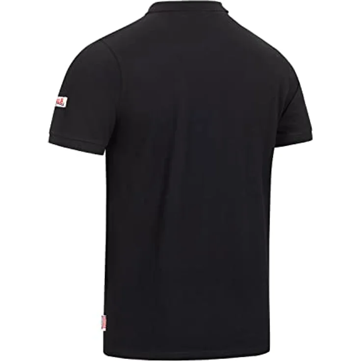 Lonsdale Poloshirt Bruan, reiner Baumwollstoff mit kontrastfarbiger Knopfleiste – Bild 4