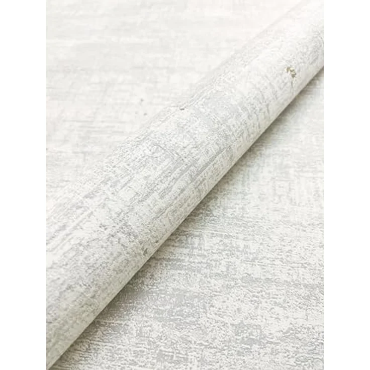 Newroom Vliestapete Grau Betonoptik, Industrial Used Look mit Metallic Glanz, 10,05 m x 0,53 m, lichtecht und waschbeständig für Wohnzimmer Schlafzimmer – Bild 2