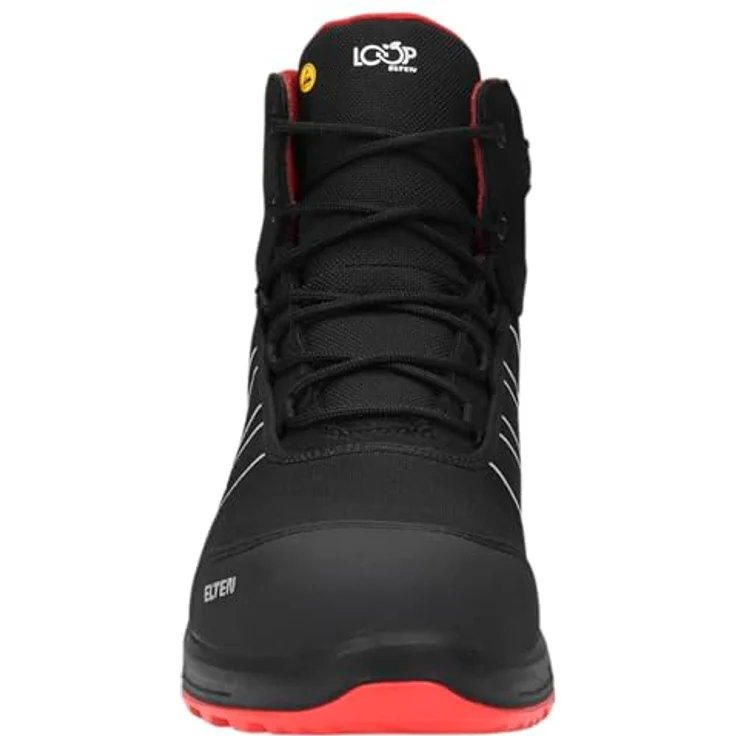ELTEN ENNO XXT Pro Mid ESD S3S, Sicherheitsstiefel in Schwarz/Rot, Größe 42 – Bild 2