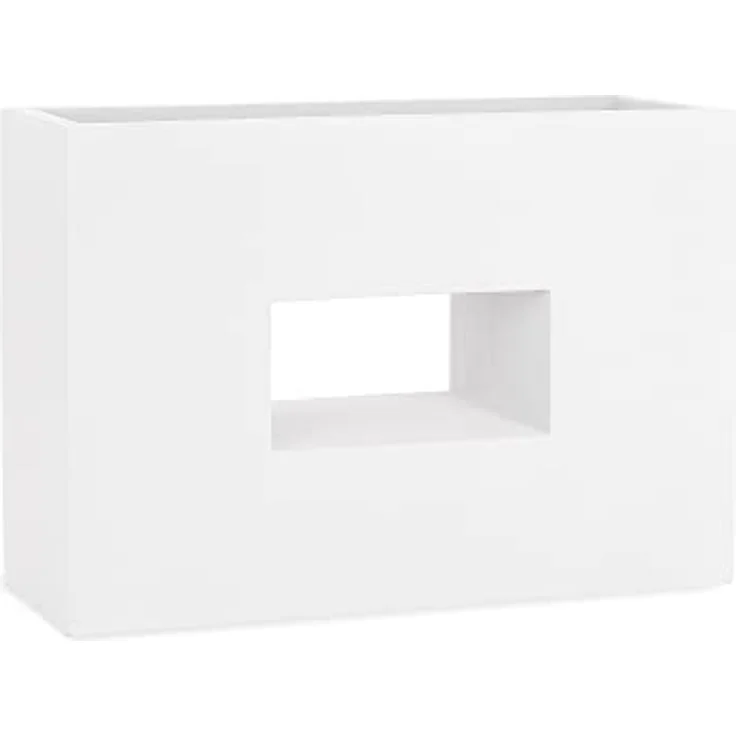 Pflanzwerk® VISTA Premium Pflanzkübel, rechteckiger Blumenkübel aus Fiberglas mit Lotus-Effekt, handgefertigt, frostbeständig, 20-25 Liter – Bild 2