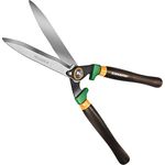 GRÜNTEK Heckenschere Panther 540 mm, Gartenschere und Strauchschere, Stahlklingen, Wellenschliff, Eschenholzgriffe, Profi Gartenheckenschere