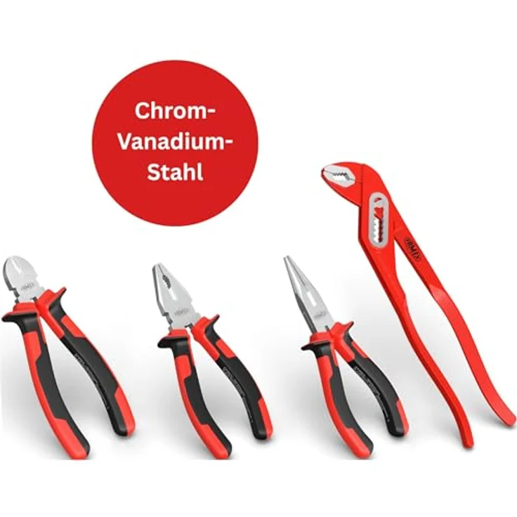 Famex 745-47 Aluminium Werkzeugkoffer mit umfassendem Werkzeugsatz für Haushalt, Garage und Werkstatt, 45,5 x 35,5 x 16 cm, 8,0 kg – Bild 7