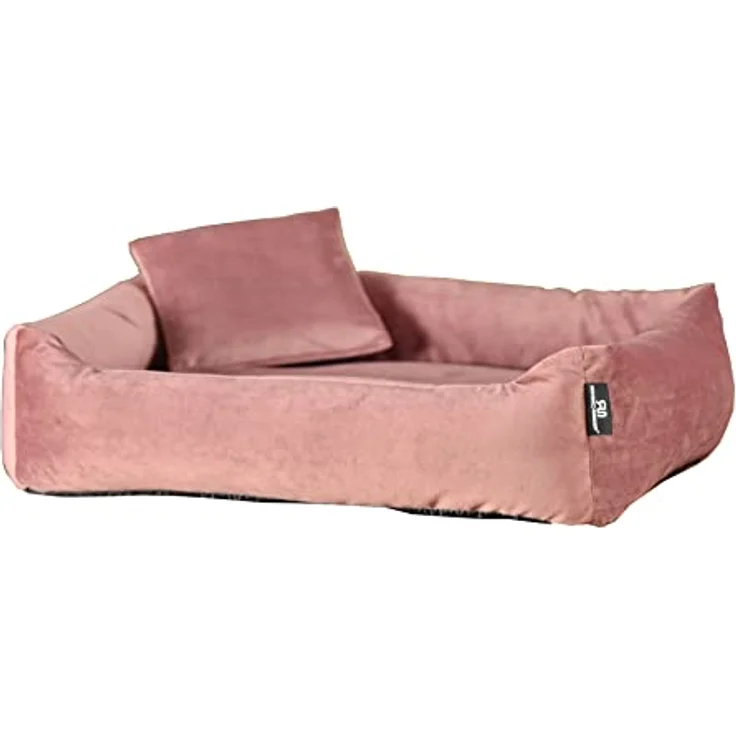 Rohrschneider Hundebett Kuschelsofa Hund Weich + Hundekotbeutelset (L, Rosé) - Nestcharakter, Trendfarben und Antirutschstoff – Bild 5