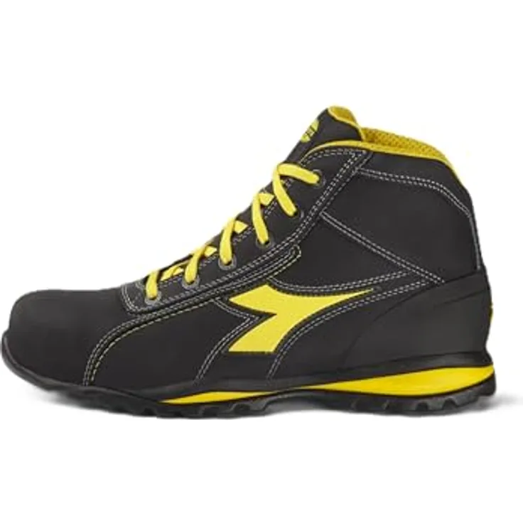 Diadora GLOVE MID S3S FO HRO, Sicherheitsstiefel aus wasserabweisendem Nubukleder mit Aluminium-Zehenschutzkappe, atmungsaktivem AirMesh-Innenfutter und Nitrilgummisohle, Größe 46