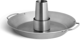 Edelstahl Hähnchenbräter mit Gemüsepfanne