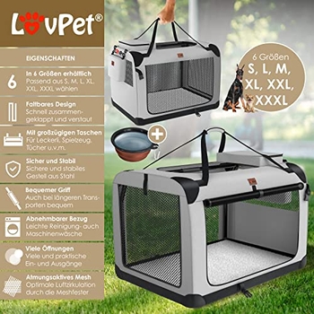 Lovpet® Hundebox Hundetransportbox faltbar XL 81
