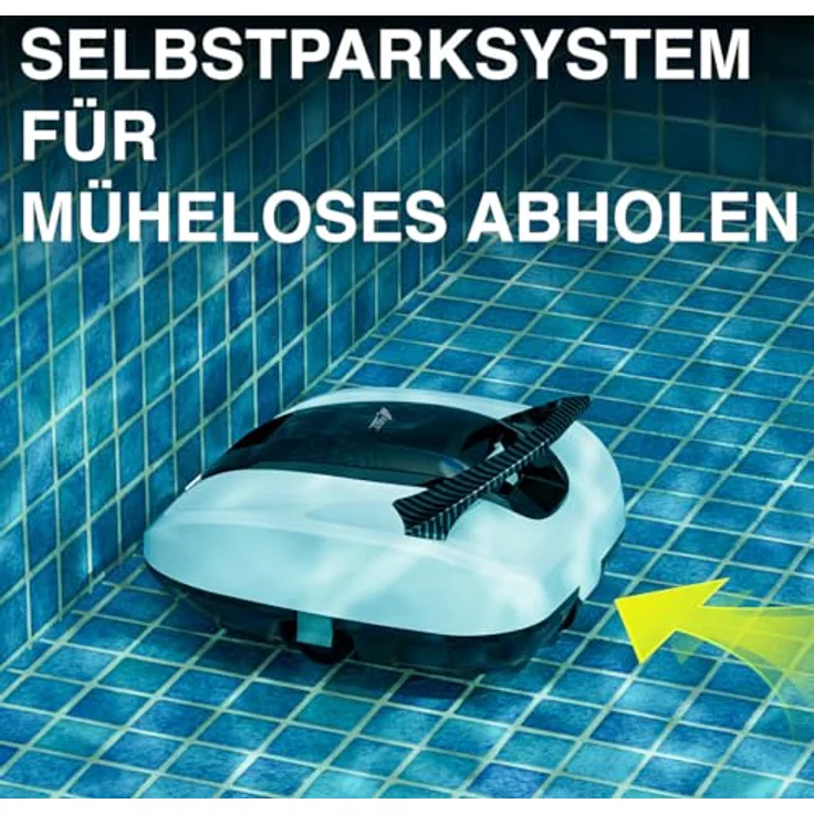 AGT Akku-Poolsauger PRR-85, kabelloser Poolreiniger-Roboter mit bis zu 100 Min. Laufzeit für Pools bis 85 m², IPX8 wasserdicht – Bild 4