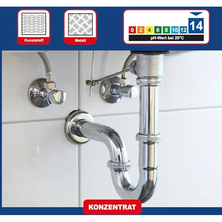 Putzboy PUTZBOY Abflussrohr Reiniger - Konzentrat - rohrfrei Abflussreiniger für Sanitär und Küche - 1 Liter - Made in Germany - Transparent – Bild 2