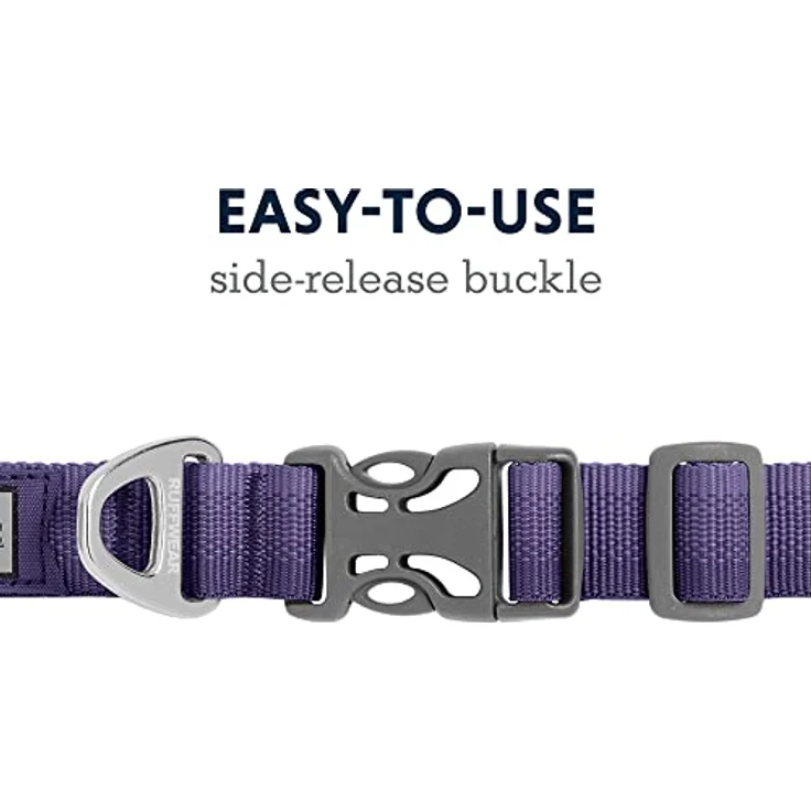 RUFFWEAR Front Range Hundehalsband, Robustes Tubelok-Gewebe, Aluminium-Leinenbefestigung & Schnalle, Helles, Stilvolles & Langlebiges Halsband für den Alltag, Purple Clay (Größe L, 51-66cm) – Bild 4