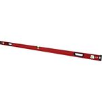 STIER Premium Wasserwaage, mit Magnet und drei Libellen, 1800 mm, 0,5 mm/m, vertikal und horizontal messen, Spiegel-Lotlibelle, präzise Messung, Aluminiumlegierung, doppelt gefräste Oberfläche