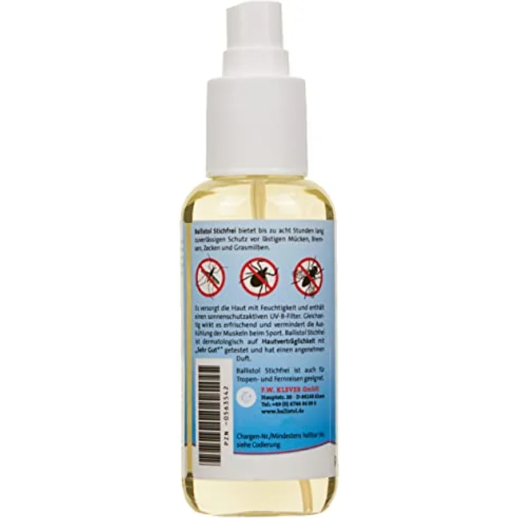 BALLISTOL 26800 Stichfrei Mückenschutz 100ml Spray - Insekten-Spray – 8h Schutz vor Bremsen, Fliegen, Zecken, Moskitos – Bild 3