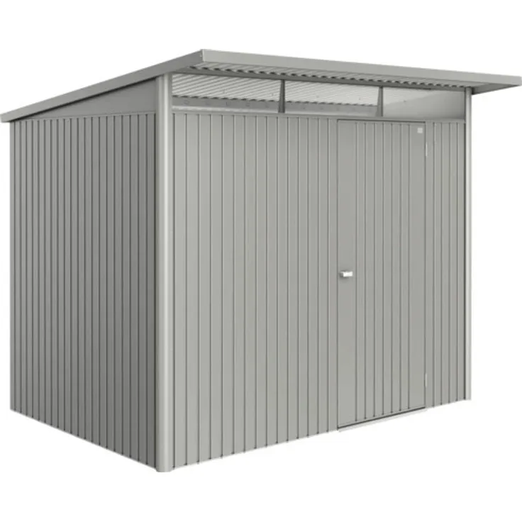Biohort Gartenhaus AvantGarde Eco A5 Standardtür 260 x 220 cm quarzgrau-metallic, mit Ordnungssystem und 20 Jahre Garantie