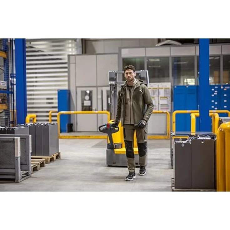 Uvex Safety uvex suXXeed craft, Softshelljacke in grün khaki, XXL mit weitenverstellbarer Kapuze und Reflexdetails – Bild 5