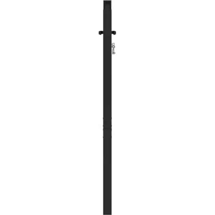 vidaXL Gartentor Abschließbar Schwarz 100x100 cm Aluminium – Bild 6