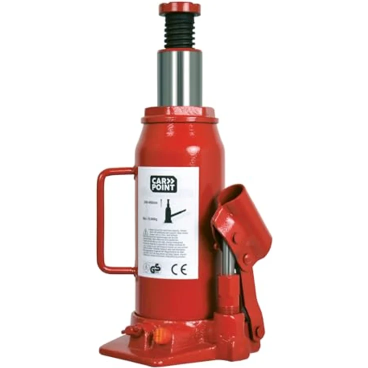 Carpoint Hydraulischer Wagenheber 10 Tonnen, Tragfähigkeit bis 10.000 kg, Hubhöhe 240-480 mm, für Auto, Caravan, Anhänger – Bild 4
