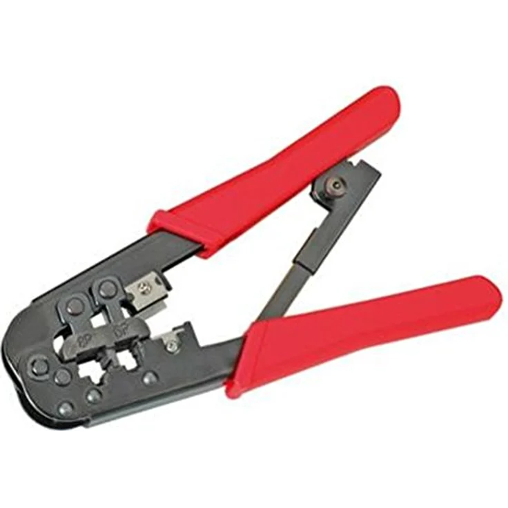 VALUE Crimpzange Universal Crimpzange für 8P+6P, 6P+4P, Robuste Metallzange zum Abschneiden, Abisolieren und Crimpen, RJ11, RJ12 und RJ45geeignet – Bild 2