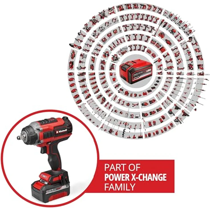 Einhell Professional Akku-Schlagschrauber IMPAXXO 18/450, 18 V, 450 Nm, Brushless, inkl. 4 Ah Akku, Ladegerät, Nuss-Set – Bild 3