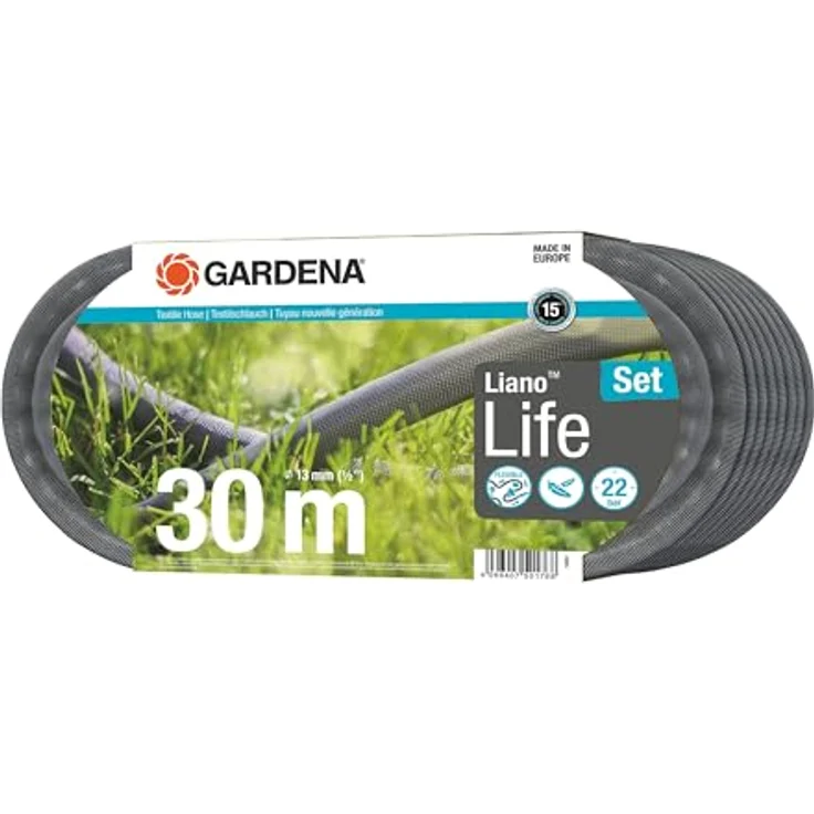 Gardena Textilschlauch Liano Life 1/2", 30 m Set – Bild 1