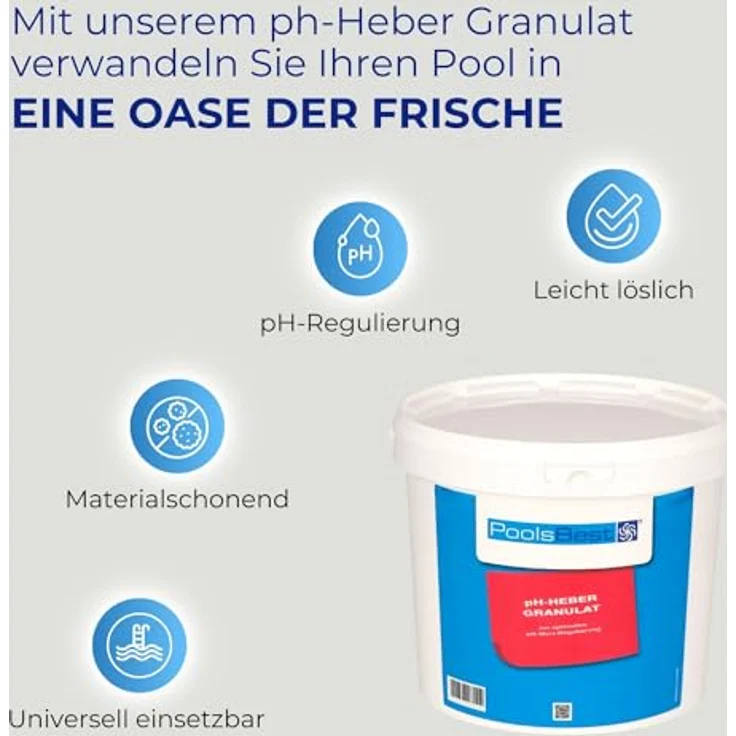 5 kg - PoolsBest® pH-Heber Granulat – Bild 5