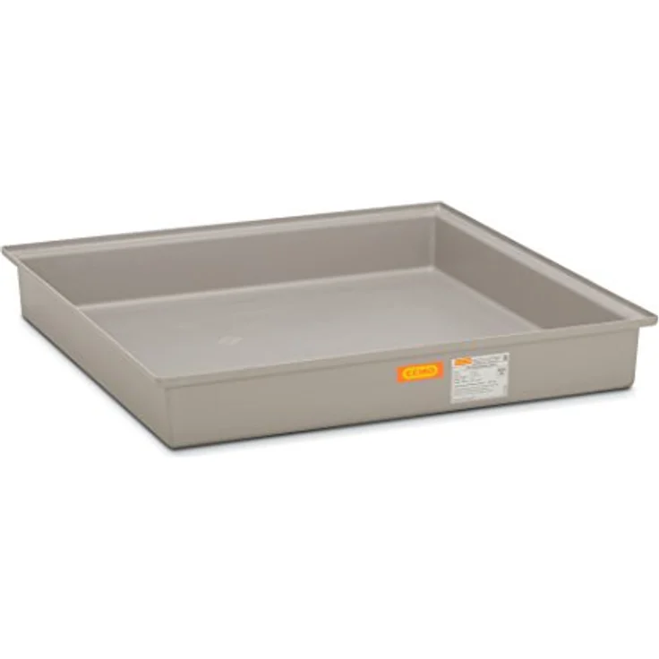 Cemo Auffangwanne 220 l, GFK ohne Gitterrost, B x H x T: 128 x 18 x 128 cm, mit Zulassung zur Lagerung wassergefährdender Stoffe – Bild 2