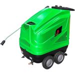 DeTec. Hochdruckreiniger Heißwasser-Flächenreiniger 200 bar Keramik - Dampfstrahler, 140°C 400V Starkstrom