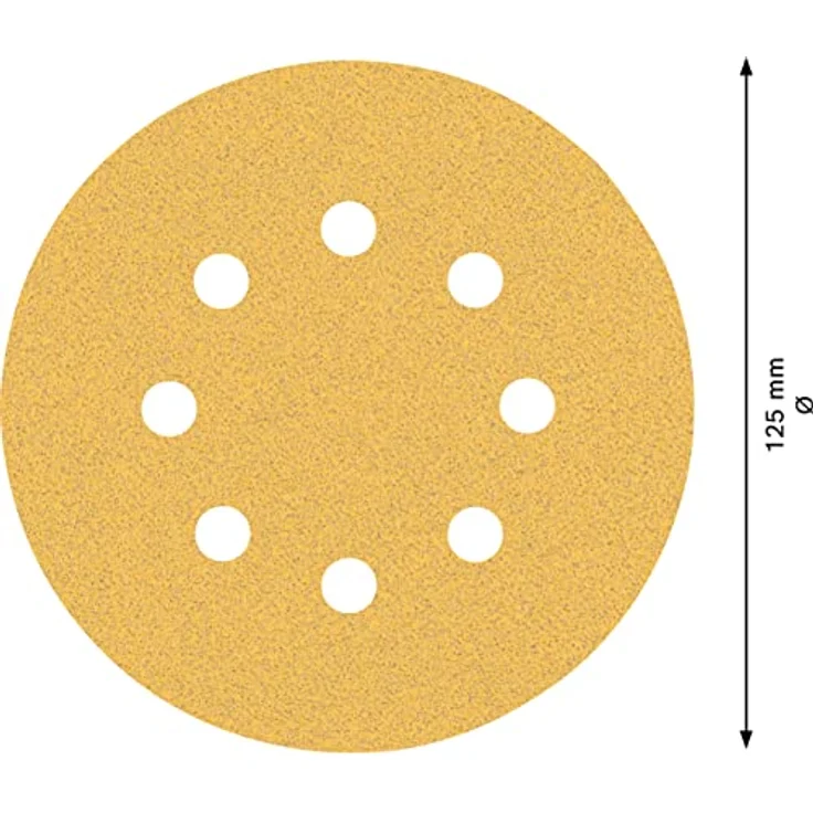 Bosch Professional Expert C470 Schleifpapier mit 8 Löchern für Exzenterschleifer, 125 mm, G 80, 50-tlg. - Preisvergleich – Bild 3