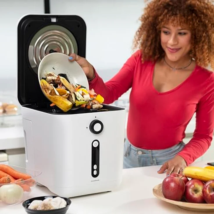 InnovaGoods® 3 Liter elektrischer Küchenkomposter, idealer Komposter für das Recycling von organischen Abfällen, geruchloser Abfalleimer, elektrischer Komposter mit Antihaftbeschichtung – Bild 5