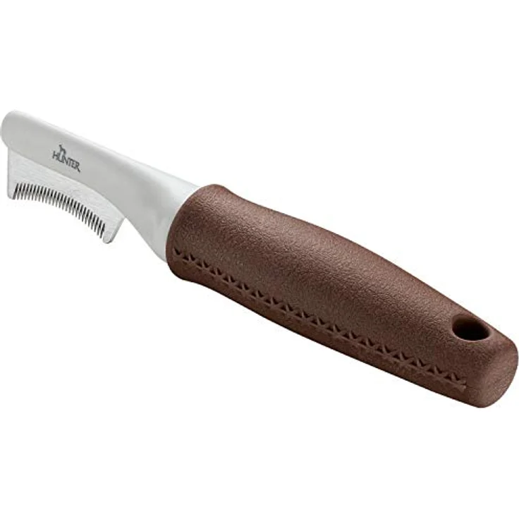 HUNTER SPA Trimmmesser sichelförmig, für Hunde, fein, 18,5 x 4,0 cm – Bild 1