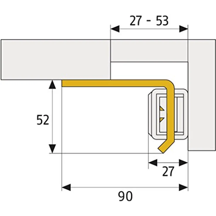 Sicherheitswinkel ABUS SW20 : Weiß – Bild 4