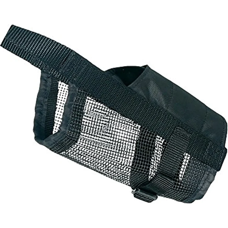 Trixie Maulkorb mit Netzeinsatz Polyester schwarz S: 14 - 18 cm – Bild 3